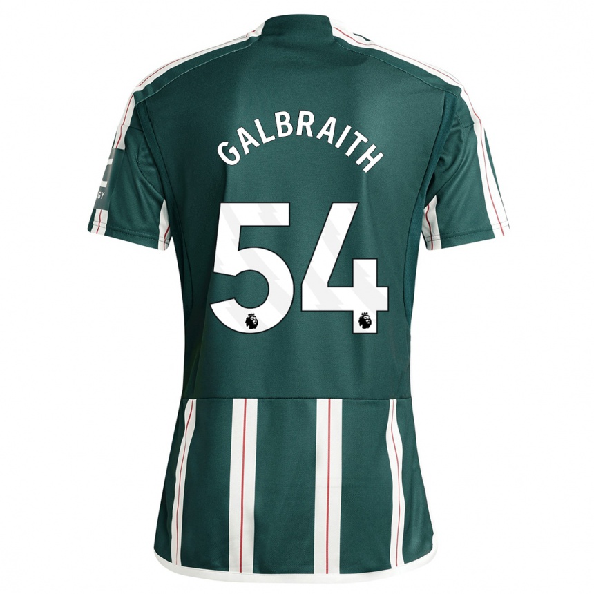 Niño Fútbol Camiseta Ethan Galbraith #54 Verde Oscuro 2ª Equipación 2023/24 Perú