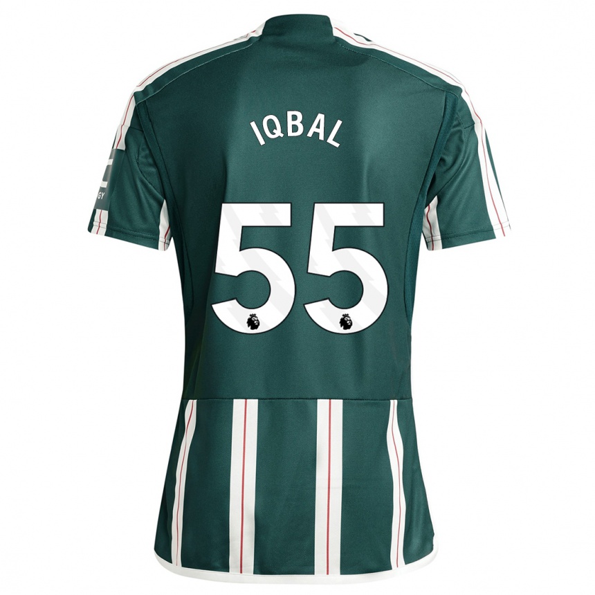 Niño Fútbol Camiseta Zidane Iqbal #55 Verde Oscuro 2ª Equipación 2023/24 Perú