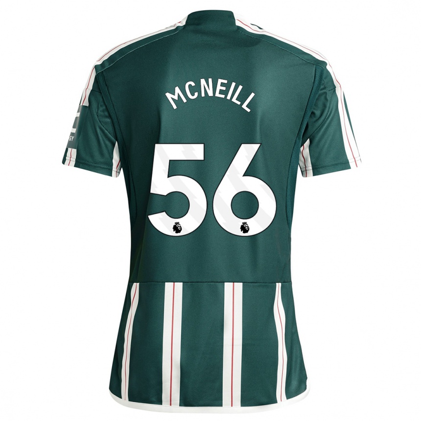 Niño Fútbol Camiseta Charlie Mcneill #56 Verde Oscuro 2ª Equipación 2023/24 Perú