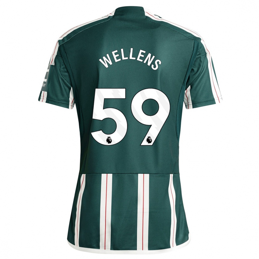 Niño Fútbol Camiseta Charlie Wellens #59 Verde Oscuro 2ª Equipación 2023/24 Perú