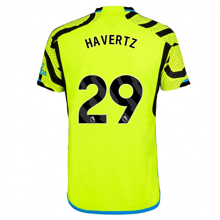 Niño Fútbol Camiseta Kai Havertz #29 Amarillo 2ª Equipación 2023/24 Perú