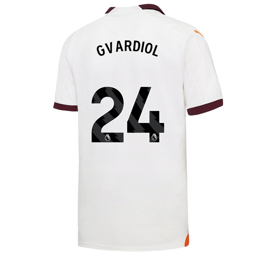 Niño Fútbol Camiseta Josko Gvardiol #24 Blanco 2ª Equipación 2023/24 Perú