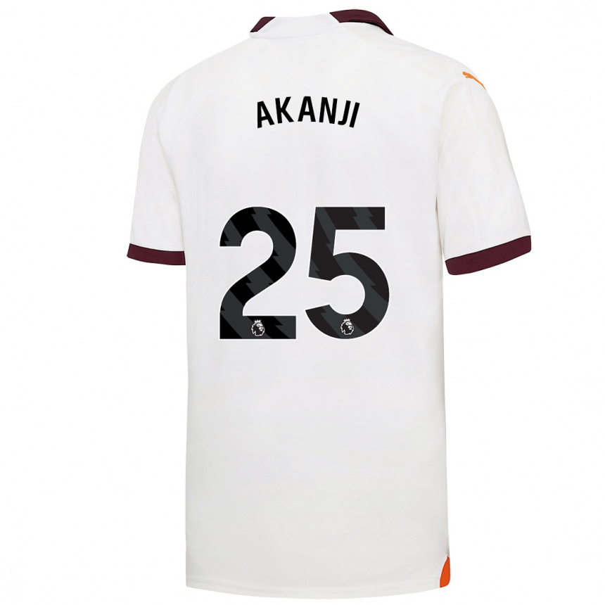 Niño Fútbol Camiseta Manuel Akanji #25 Blanco 2ª Equipación 2023/24 Perú