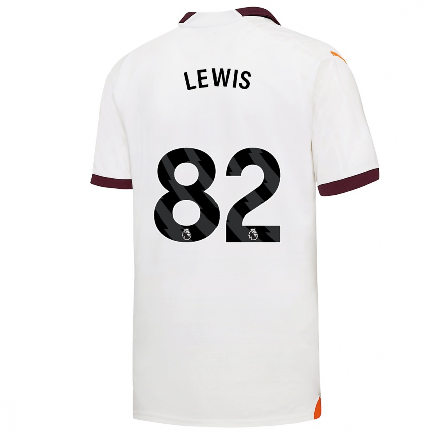 Niño Fútbol Camiseta Rico Lewis #82 Blanco 2ª Equipación 2023/24 Perú