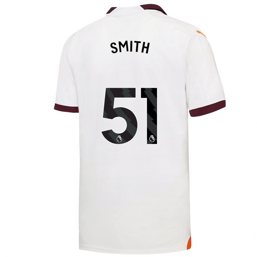 Niño Fútbol Camiseta Isaac Smith #51 Blanco 2ª Equipación 2023/24 Perú