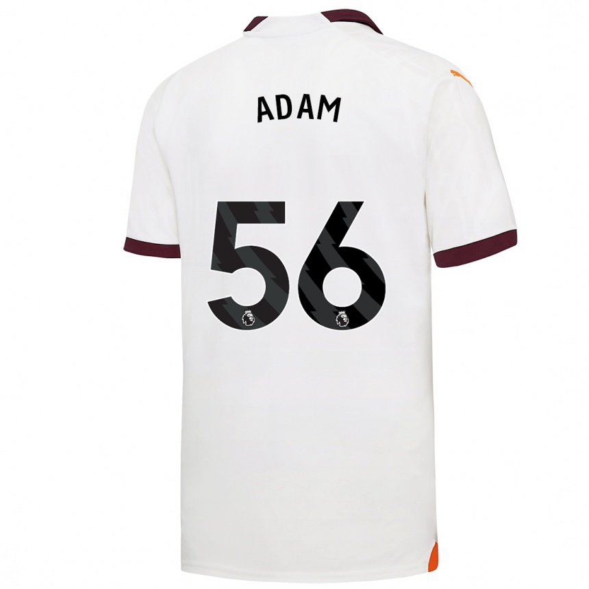 Niño Fútbol Camiseta Josh Adam #56 Blanco 2ª Equipación 2023/24 Perú