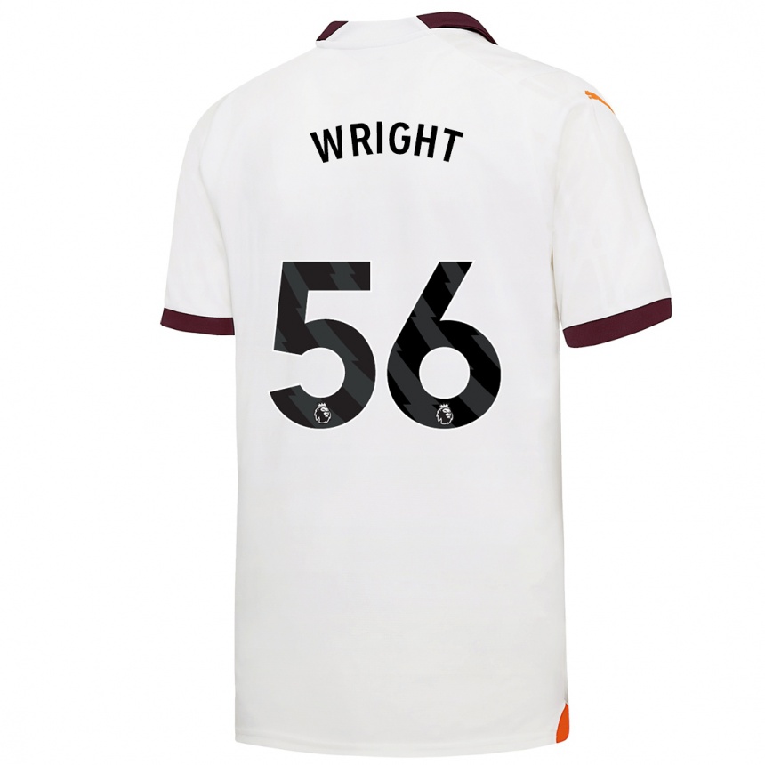 Niño Fútbol Camiseta Jacob Wright #56 Blanco 2ª Equipación 2023/24 Perú