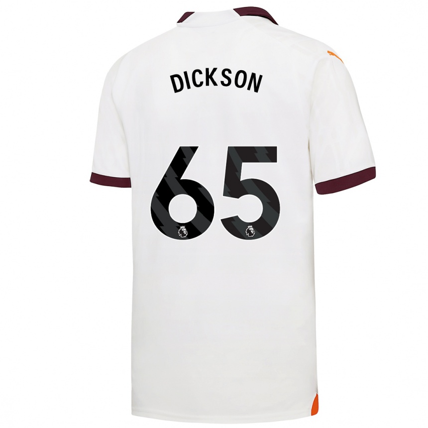 Niño Fútbol Camiseta Will Dickson #65 Blanco 2ª Equipación 2023/24 Perú