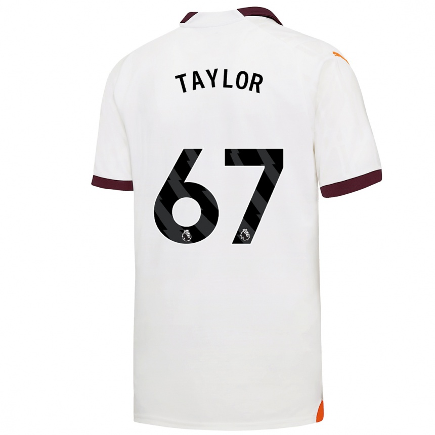 Niño Fútbol Camiseta Kane Taylor #67 Blanco 2ª Equipación 2023/24 Perú