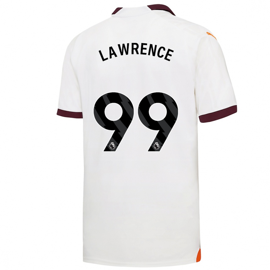 Niño Fútbol Camiseta Emilio Lawrence #99 Blanco 2ª Equipación 2023/24 Perú