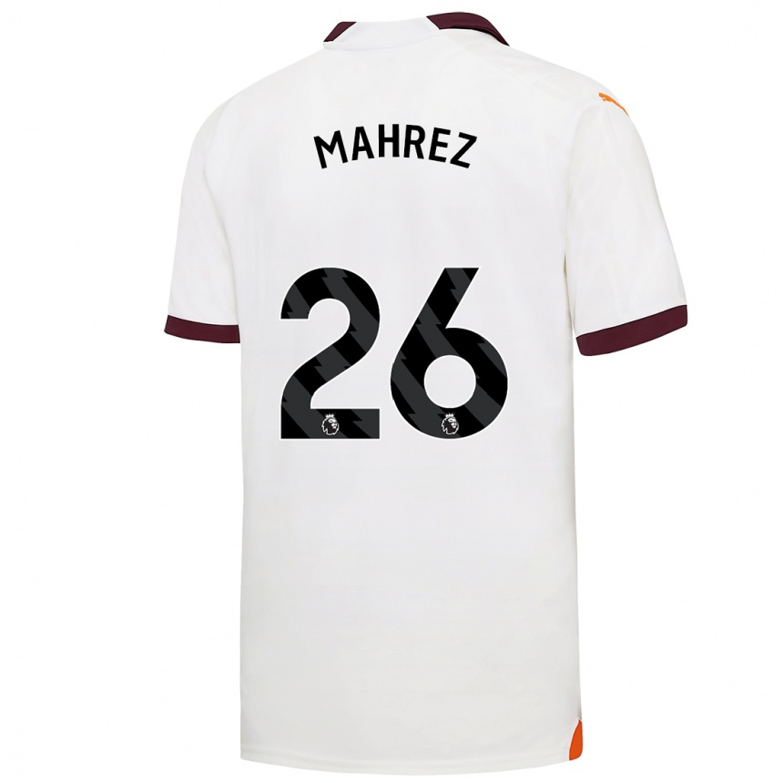 Niño Fútbol Camiseta Riyad Mahrez #26 Blanco 2ª Equipación 2023/24 Perú