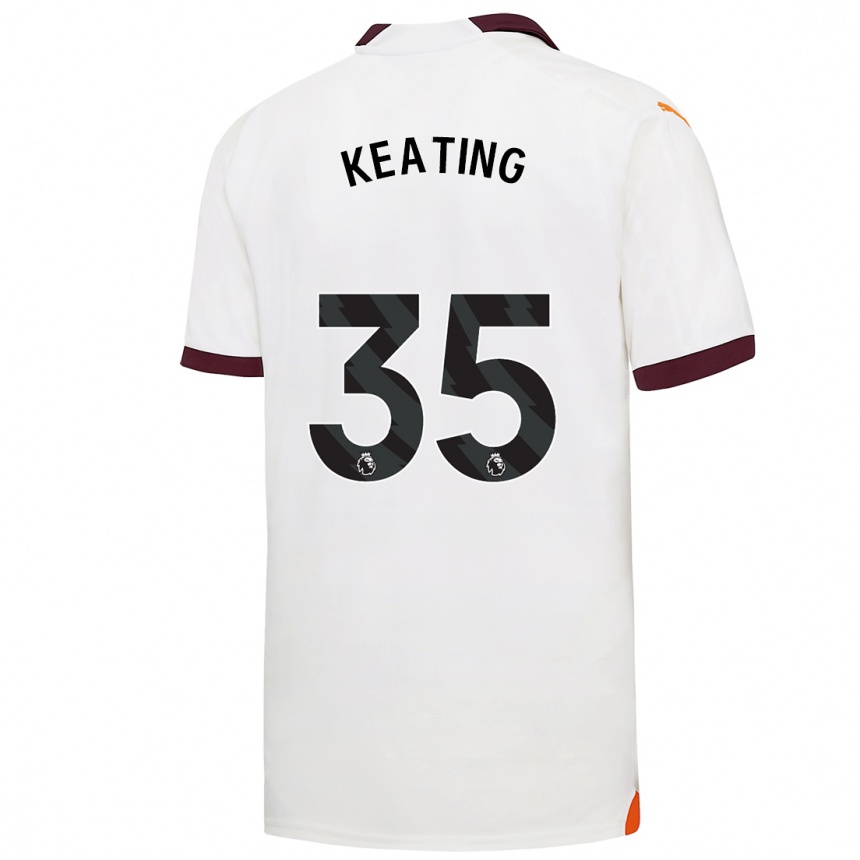 Niño Fútbol Camiseta Khiara Keating #35 Blanco 2ª Equipación 2023/24 Perú