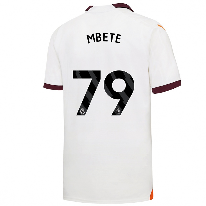 Niño Fútbol Camiseta Luke Mbete #79 Blanco 2ª Equipación 2023/24 Perú