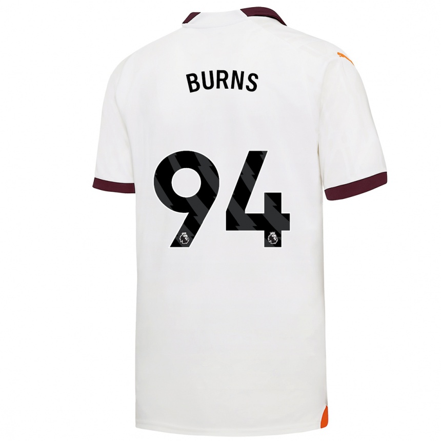 Niño Fútbol Camiseta Finley Burns #94 Blanco 2ª Equipación 2023/24 Perú