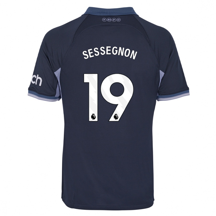 Niño Fútbol Camiseta Ryan Sessegnon #19 Azul Oscuro 2ª Equipación 2023/24 Perú