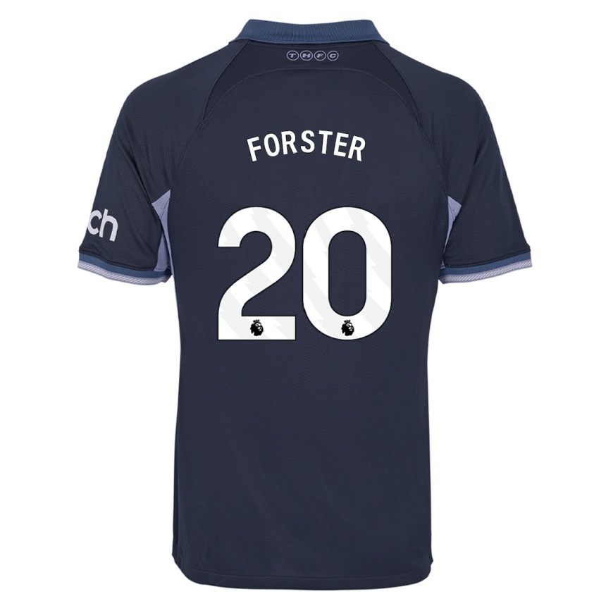 Niño Fútbol Camiseta Fraser Forster #20 Azul Oscuro 2ª Equipación 2023/24 Perú