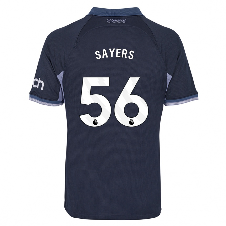 Niño Fútbol Camiseta Charlie Sayers #56 Azul Oscuro 2ª Equipación 2023/24 Perú