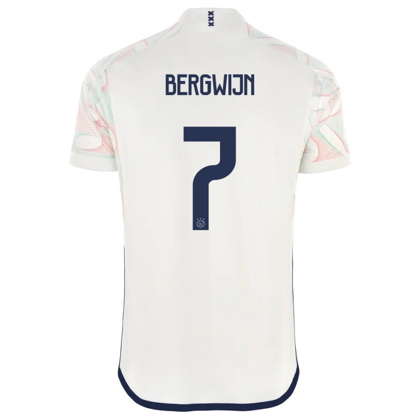 Niño Fútbol Camiseta Steven Bergwijn #7 Blanco 2ª Equipación 2023/24 Perú