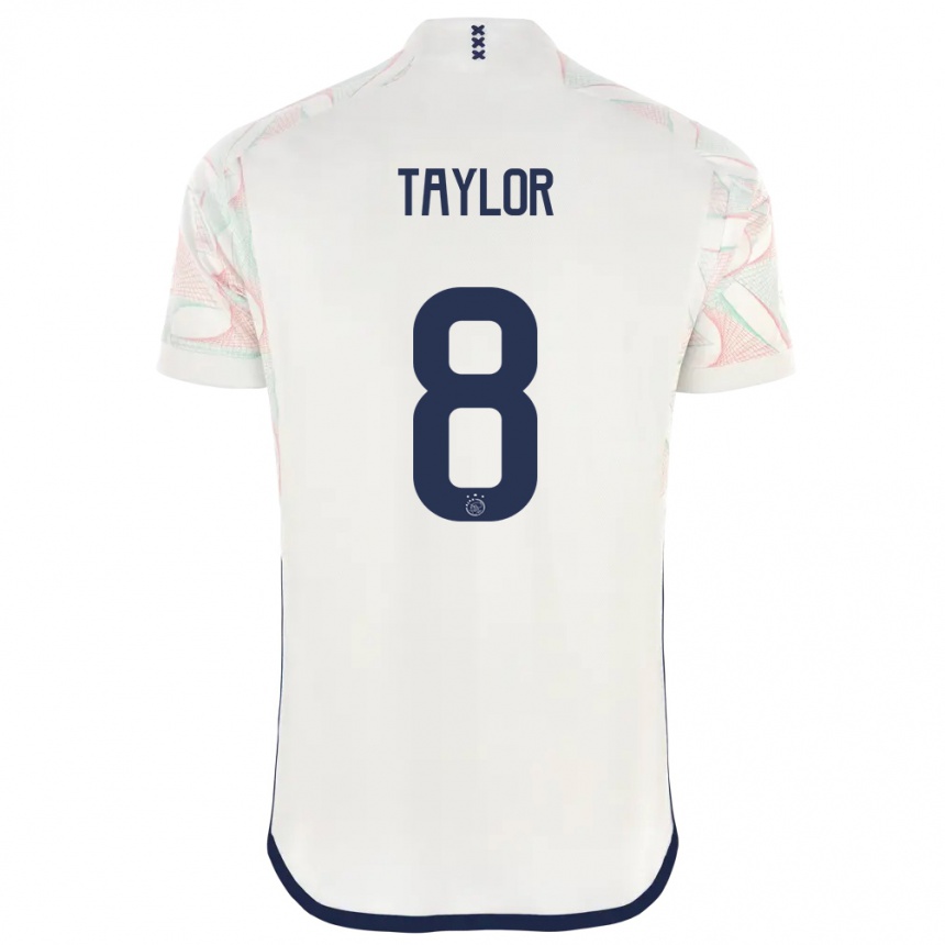 Niño Fútbol Camiseta Kenneth Taylor #8 Blanco 2ª Equipación 2023/24 Perú