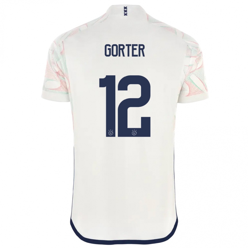 Niño Fútbol Camiseta Jay Gorter #12 Blanco 2ª Equipación 2023/24 Perú