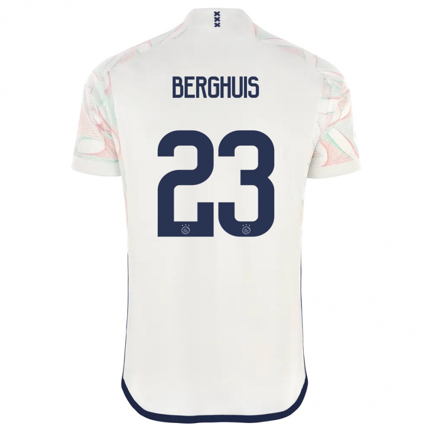 Niño Fútbol Camiseta Steven Berghuis #23 Blanco 2ª Equipación 2023/24 Perú