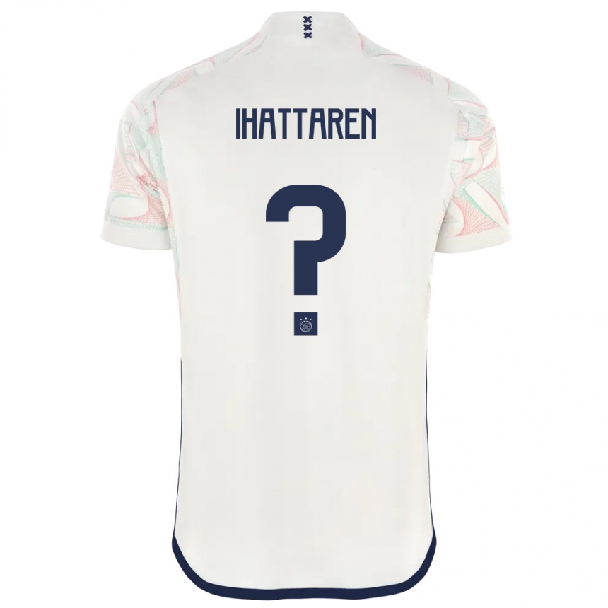 Niño Fútbol Camiseta Mohamed Ihattaren #0 Blanco 2ª Equipación 2023/24 Perú