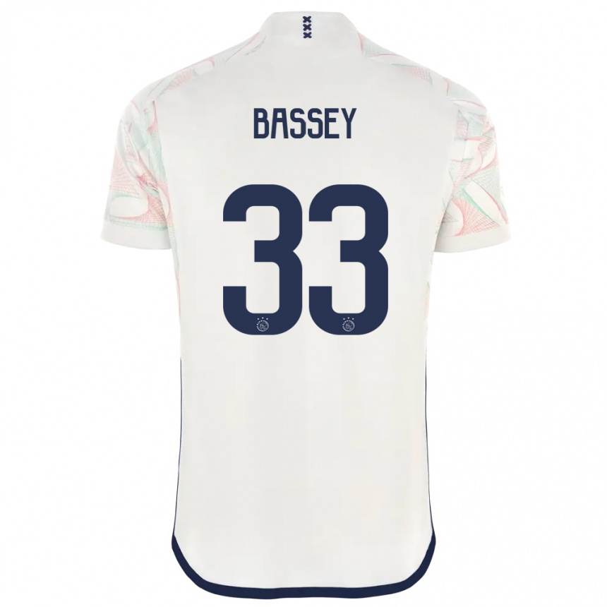 Niño Fútbol Camiseta Calvin Bassey #33 Blanco 2ª Equipación 2023/24 Perú