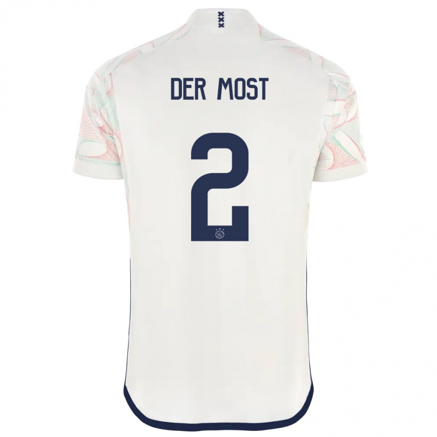 Niño Fútbol Camiseta Liza Van Der Most #2 Blanco 2ª Equipación 2023/24 Perú