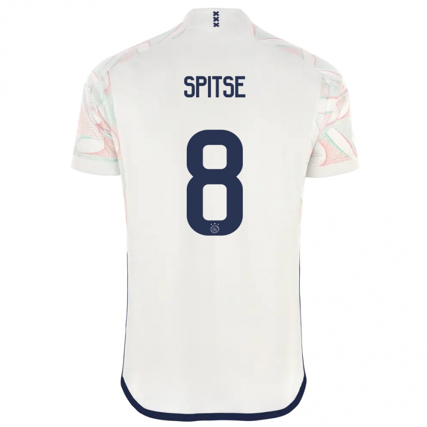 Niño Fútbol Camiseta Sherida Spitse #8 Blanco 2ª Equipación 2023/24 Perú