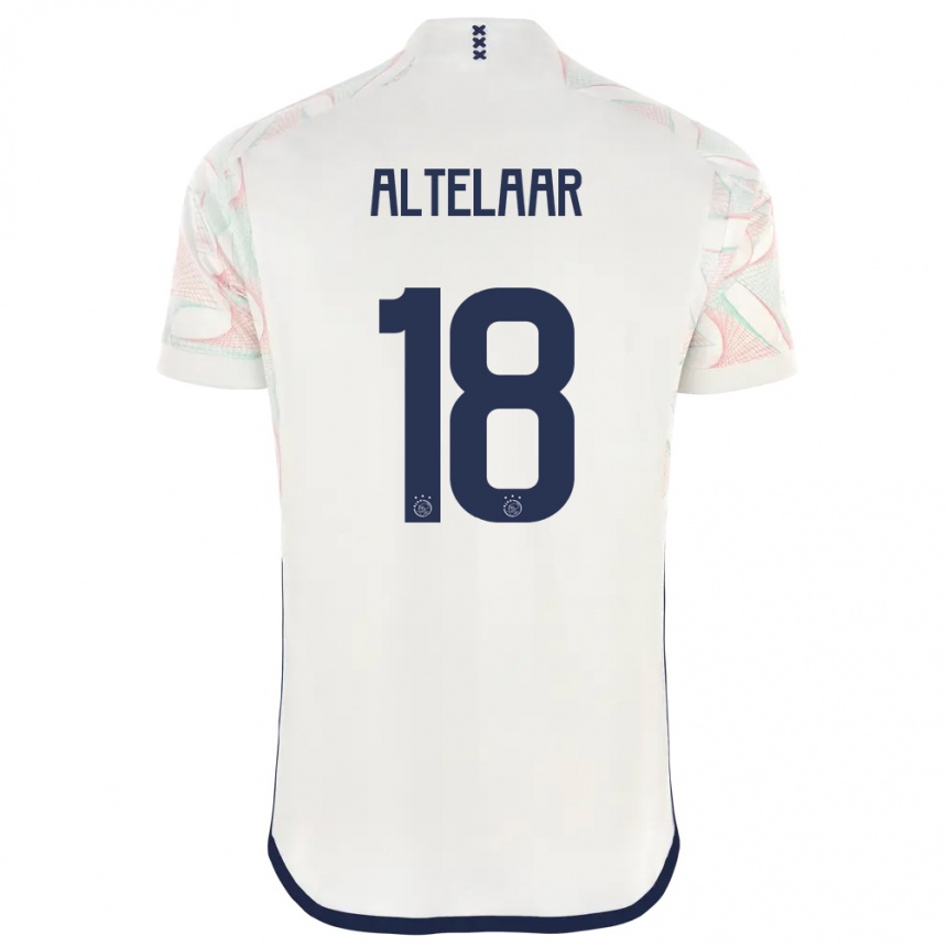 Niño Fútbol Camiseta Jamie Altelaar #18 Blanco 2ª Equipación 2023/24 Perú