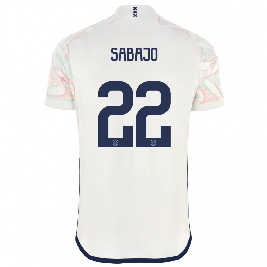 Niño Fútbol Camiseta Quinty Sabajo #22 Blanco 2ª Equipación 2023/24 Perú