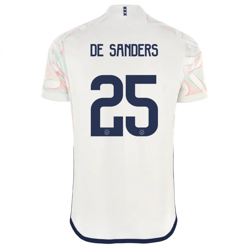 Niño Fútbol Camiseta Kay-Lee De Sanders #25 Blanco 2ª Equipación 2023/24 Perú