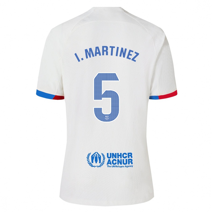 Niño Fútbol Camiseta Iñigo Martínez #5 Blanco 2ª Equipación 2023/24 Perú