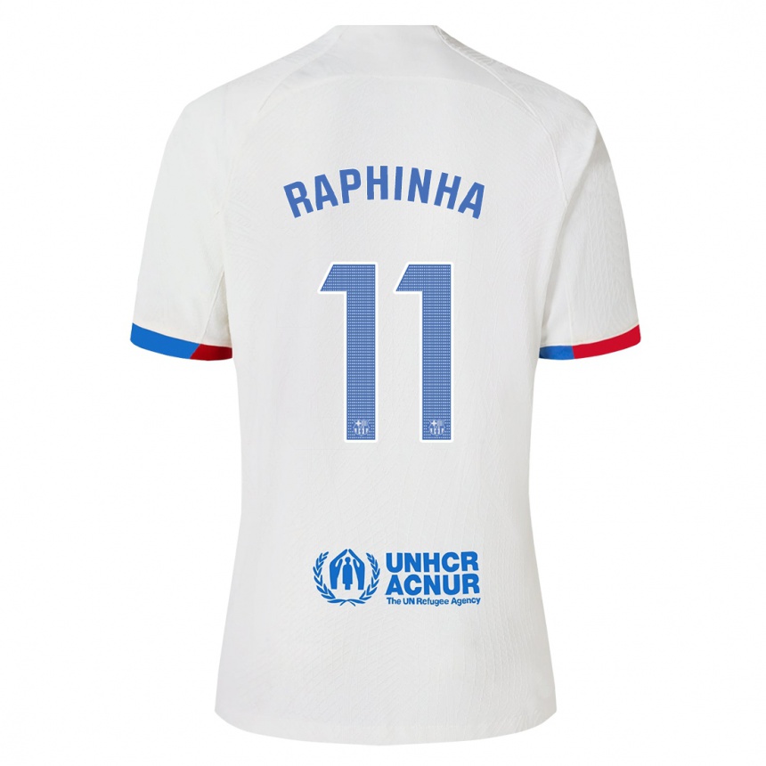 Niño Fútbol Camiseta Raphinha #11 Blanco 2ª Equipación 2023/24 Perú