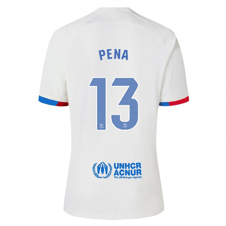 Niño Fútbol Camiseta Inaki Pena #13 Blanco 2ª Equipación 2023/24 Perú