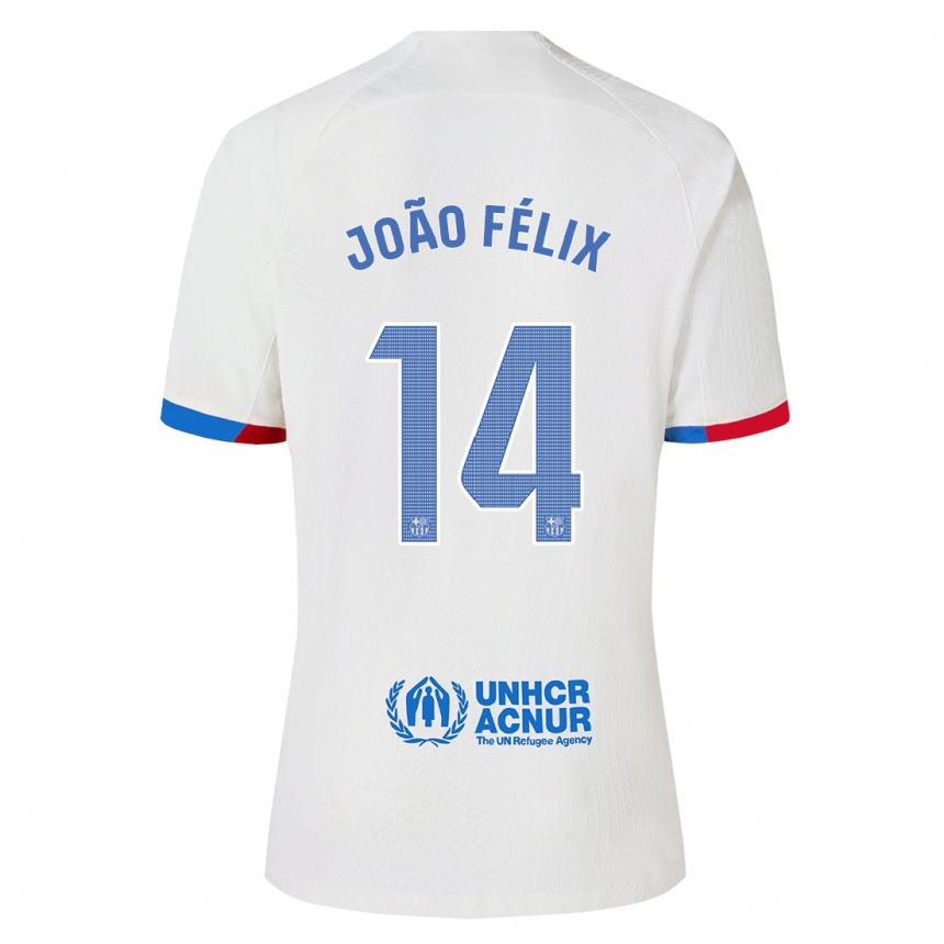 Niño Fútbol Camiseta Joao Felix #14 Blanco 2ª Equipación 2023/24 Perú