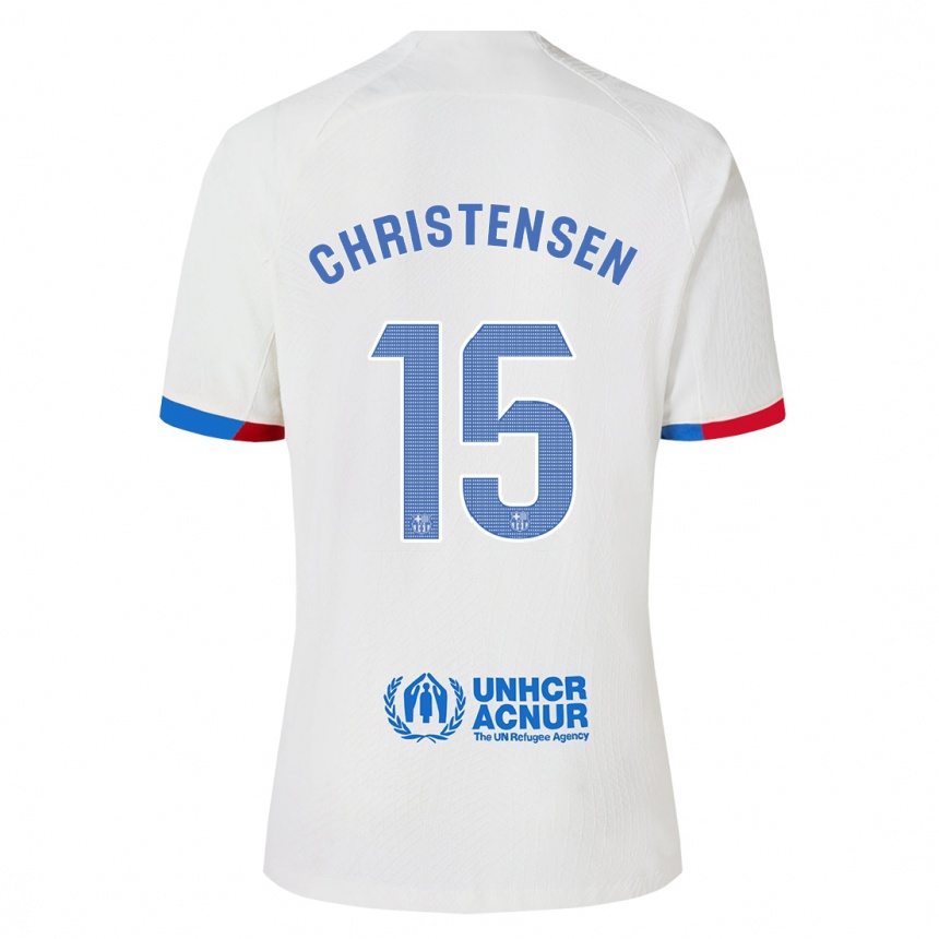 Niño Fútbol Camiseta Andreas Christensen #15 Blanco 2ª Equipación 2023/24 Perú