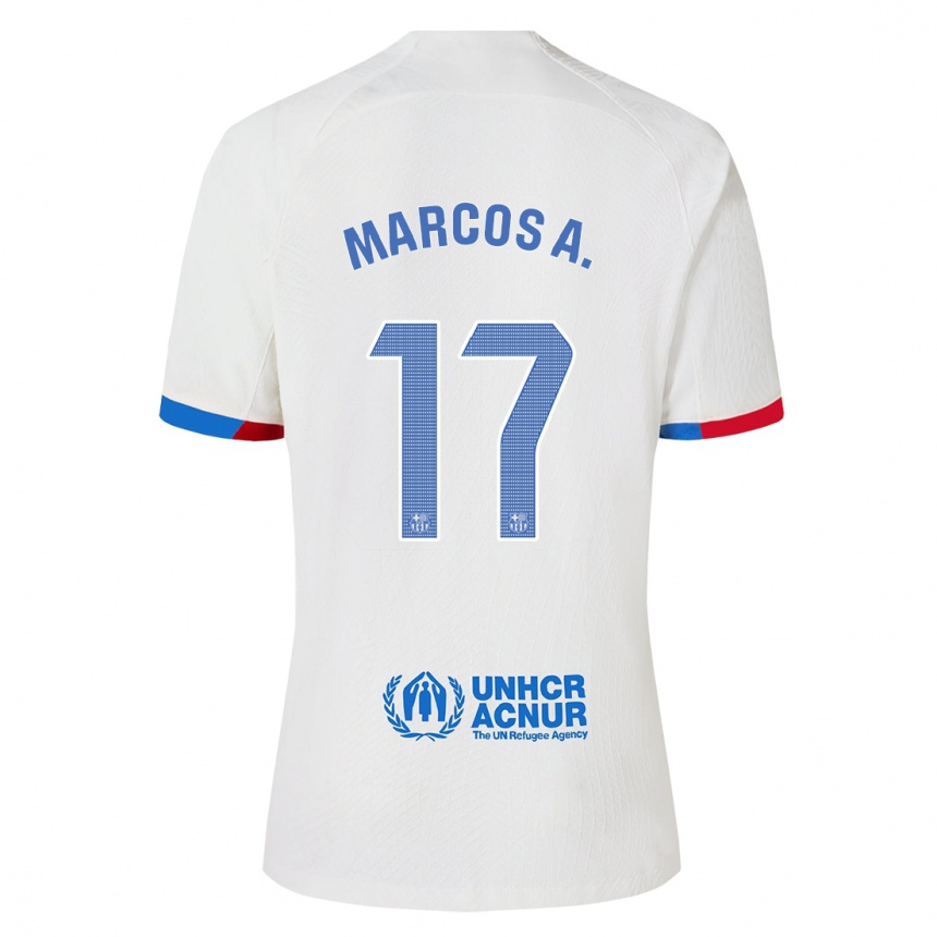 Niño Fútbol Camiseta Marcos Alonso #17 Blanco 2ª Equipación 2023/24 Perú