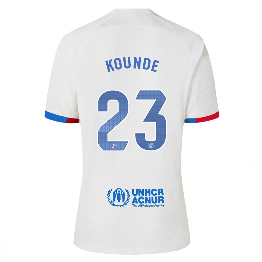 Niño Fútbol Camiseta Jules Kounde #23 Blanco 2ª Equipación 2023/24 Perú