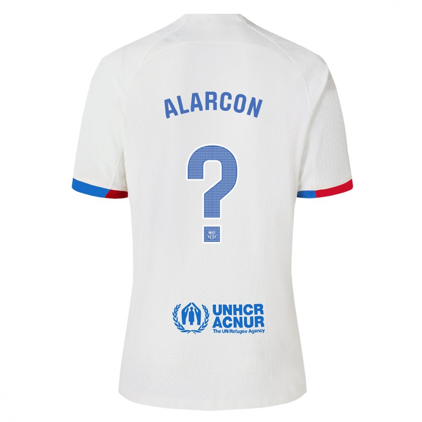 Niño Fútbol Camiseta Angel Alarcon #0 Blanco 2ª Equipación 2023/24 Perú