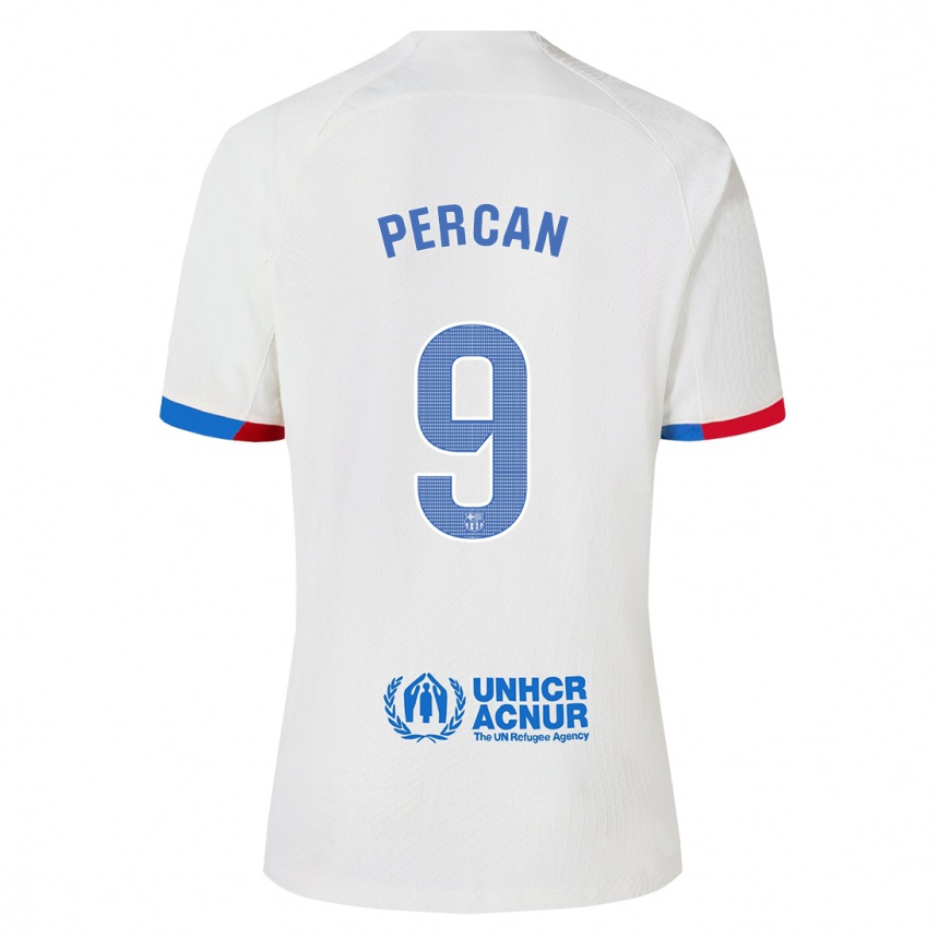 Niño Fútbol Camiseta Diego Percan #9 Blanco 2ª Equipación 2023/24 Perú