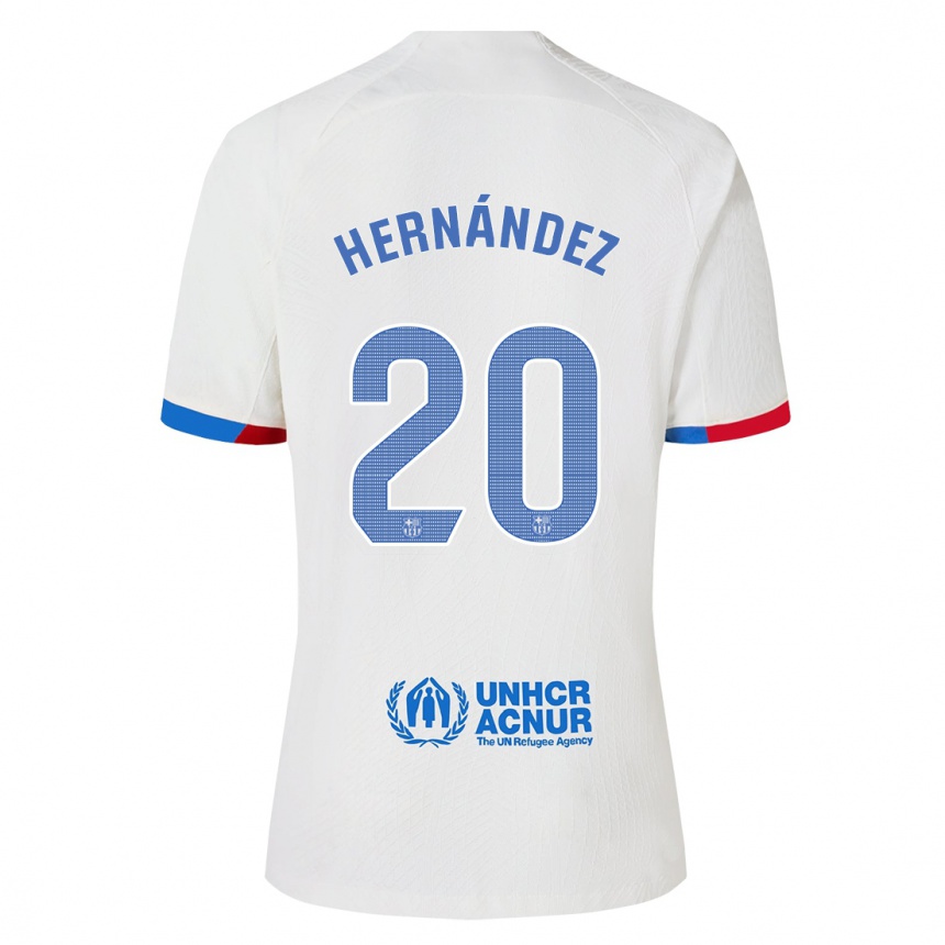 Niño Fútbol Camiseta Unai Hernández #20 Blanco 2ª Equipación 2023/24 Perú