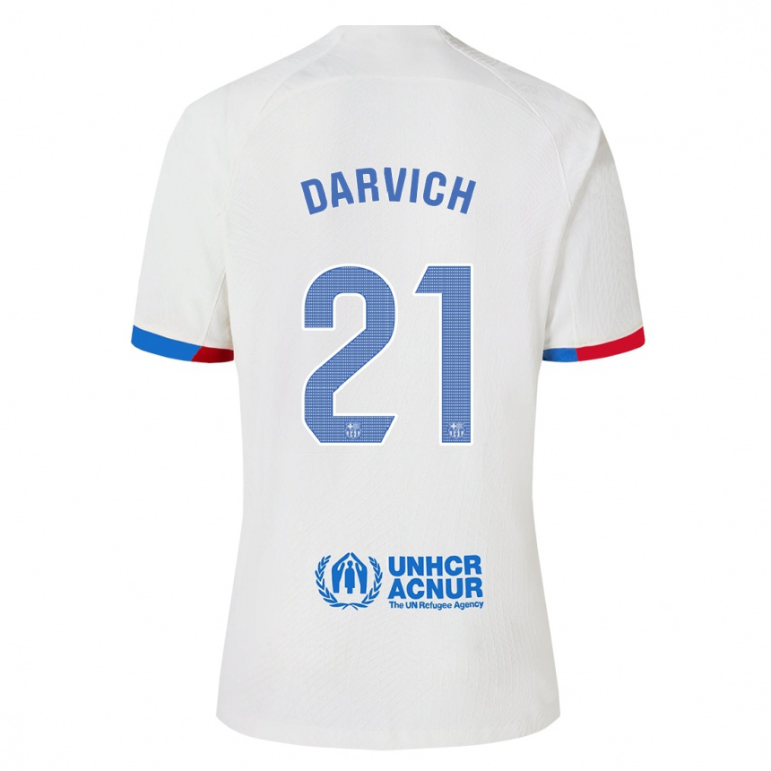 Niño Fútbol Camiseta Noah Darvich #21 Blanco 2ª Equipación 2023/24 Perú