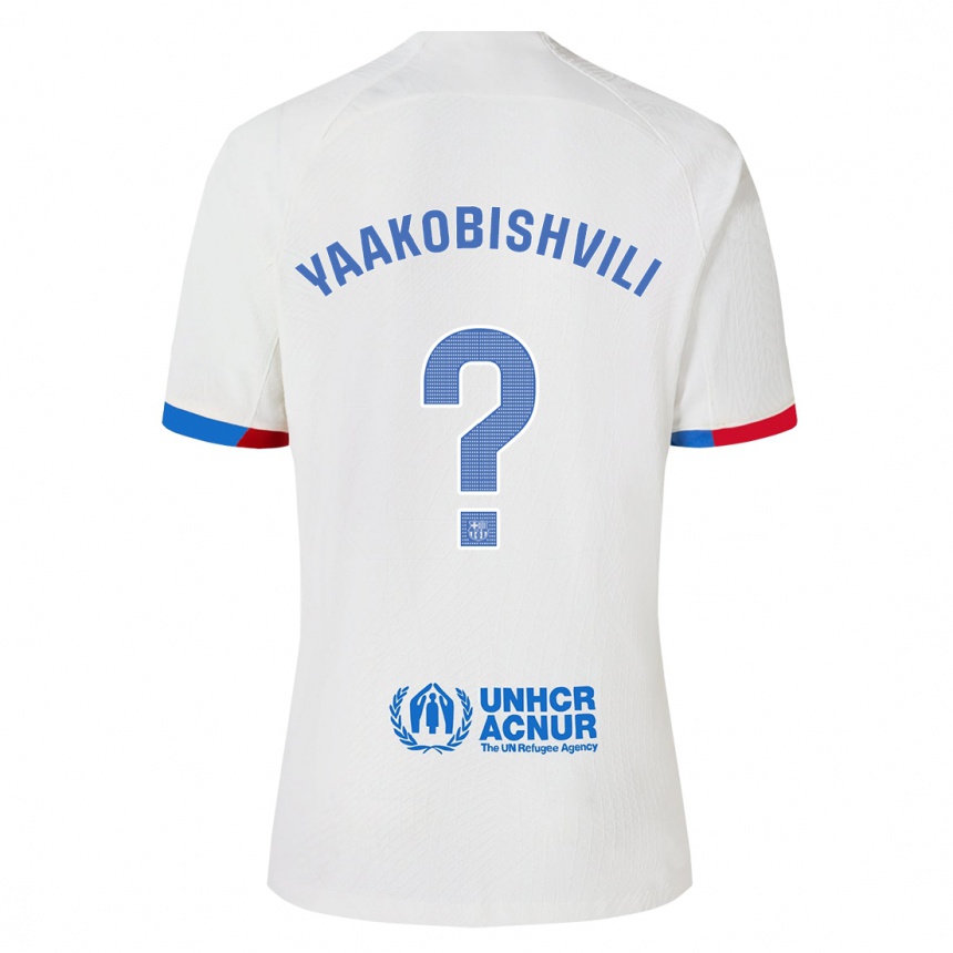 Niño Fútbol Camiseta Áron Yaakobishvili #0 Blanco 2ª Equipación 2023/24 Perú