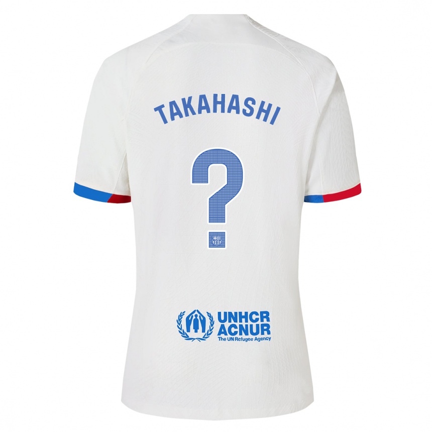 Niño Fútbol Camiseta Niko Takahashi #0 Blanco 2ª Equipación 2023/24 Perú