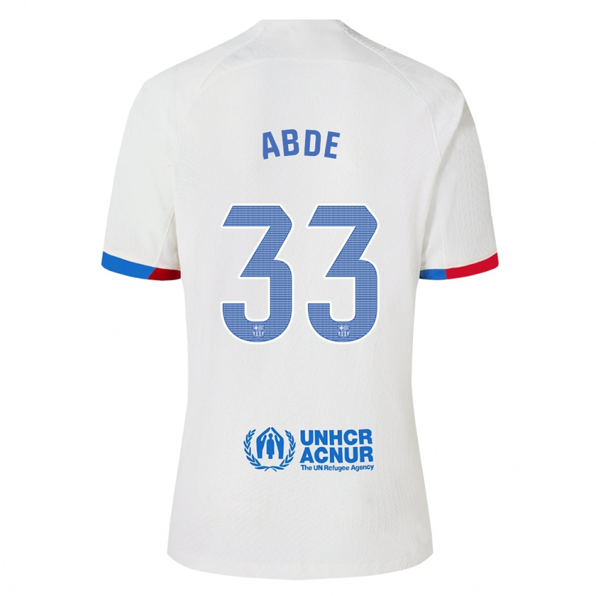 Niño Fútbol Camiseta Ez Abde #33 Blanco 2ª Equipación 2023/24 Perú