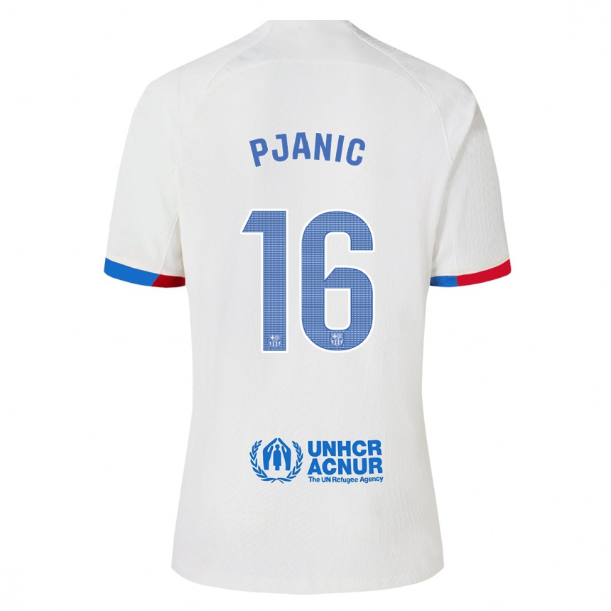 Niño Fútbol Camiseta Miralem Pjanic #16 Blanco 2ª Equipación 2023/24 Perú