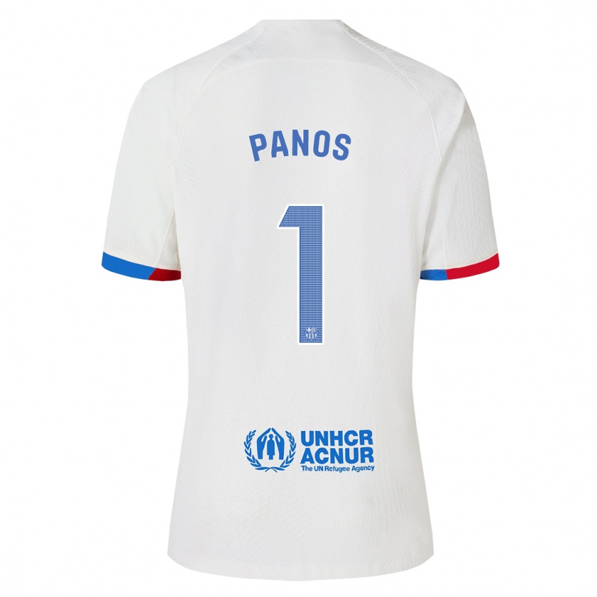 Niño Fútbol Camiseta Sandra Panos #1 Blanco 2ª Equipación 2023/24 Perú