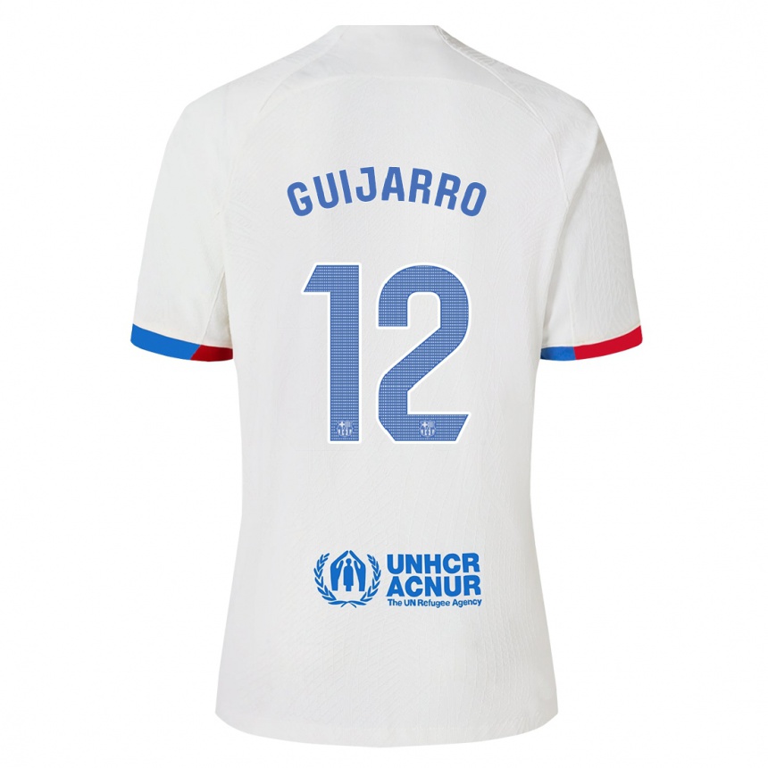 Niño Fútbol Camiseta Patricia Guijarro #12 Blanco 2ª Equipación 2023/24 Perú