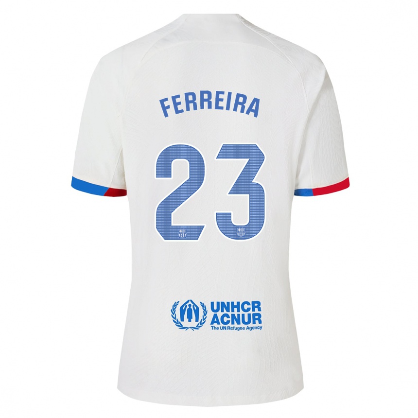 Niño Fútbol Camiseta Geyse Ferreira #23 Blanco 2ª Equipación 2023/24 Perú